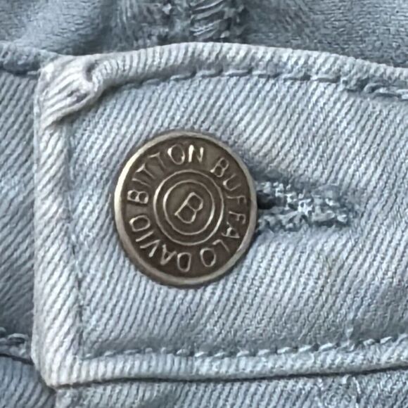 Buffalo David Bitton Havana high-rise soft stretch ankle pant light blue jeans 1 - Picture 3 of 10